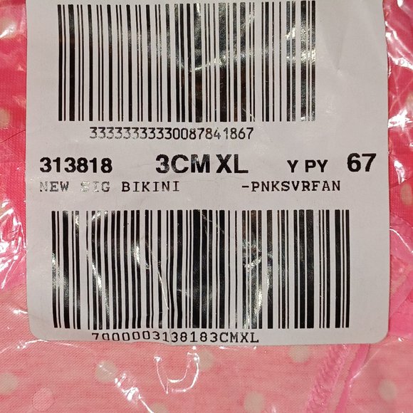 NWT Victoria's Secret Pink Polka Dot Panty Size Medium - Picture 5 of 5